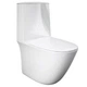 Унітаз компакт RAK Ceramics Sensation SENWC1146AWHA безобідковий з бачком SENWT1800AWHA і сидінням SENSC3901WH Soft Close - изображение 1