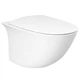 Унітаз підвісний RAK Ceramics Sensation SENWC1446AWHA, SENSC3901WH безобідковий з кришкою Soft Close - изображение 1
