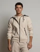 Чоловіча толстовка U.S.Polo Assn. Premium - White Label Bonded Interlock S світло-бежева - зображення 3