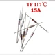 Термопредохранитель отключение TF 117 градусов 250 В 15A BF117 RY - изображение 2