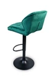 Барный стул Hoker SEVILLA VELVET Зеленый 44х38х105 см – комфортное поворотное сиденье, регулируемая высота - изображение 7