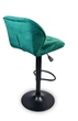 Барный стул Hoker SEVILLA VELVET Зеленый 44х38х105 см – комфортное поворотное сиденье, регулируемая высота - изображение 9