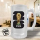 Пивной бокал с принтом "FIFA World Cup 2026 с кубком" 500 мл кружка пивная подарок футбольному фанату - изображение 1