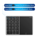 Беспроводная Bluetooth клавиатура-NumPad + TouchPad 2в1, цифровой блок кейпад и тачпад, нампед USB 2.4G для Android/iOS - изображение 3