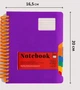 Набор тетрадей "Notebook" клетка A5, 200 листов, DSCN0752, разделители (фиолетовый, чорный) - изображение 6