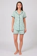 Пижама: рубашка и шортики Pijamoni 48(XL) Бирюзовый (150081) - изображение 1