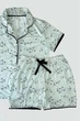Пижама: рубашка и шортики Pijamoni 48(XL) Бирюзовый (150081) - изображение 8