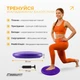 Балансувальна масажна подушка EasyFit EF-1840E-V диск сенсомоторний для йоги та медитації з насосом Фіолетовий (56003027) - зображення 5