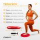 Балансировочная массажная подушка EasyFit EF-1840E-R диск сенсомоторный для йоги и медитации с насосом Красный (56003123) - изображение 5