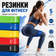 Эспандеры резинки для фитнеса набор резинок-эспандеров для отжиманий комплект 5 штук с чехлом эспандер петля для подтягиваний эластичные ленты сопротивления для спорта фитнес резинки - изображение 1