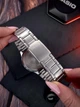 Мужские наручные часы Casio MTP-V300D-1A серебристые с черным циферблатом - изображение 7
