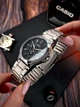 Мужские наручные часы Casio MTP-V300D-1A серебристые с черным циферблатом - изображение 8