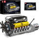 Конструктор двигателя Mould King 10202 V12 1260 деталей с электромотором — механическая модель ДВС, 12 подвижных поршней, 4-ступенчатая коробка передач, ГРМ, коленчатый вал, 37 см - изображение 2