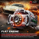 Конструктор двигатель Flat-6 Mould King 10181 с электромотором 2375 деталей — модель оппозитного двигателя, механический двигатель - изображение 5
