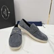 Лофери Prada Triangle Logo Suede 42 - изображение 4