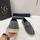 Лофери Prada Triangle Logo Suede 42 - изображение 5