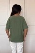 Светр INEDIT 10856 Olive ONE SIZE - изображение 4