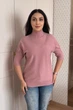 Светр INEDIT 10867 Pudra ONE SIZE - зображення 5