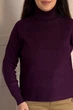 Светр INEDIT 10626 Dark-Violet ONE SIZE - изображение 4