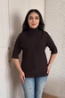 Светр INEDIT 10867 Dark-Brown ONE SIZE - зображення 5