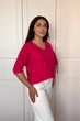 Светр INEDIT 10852 Purpur ONE SIZE - изображение 2