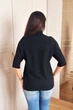 Светр INEDIT 10867 Black ONE SIZE - зображення 3