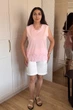 Футболка INEDIT 50052 Pudra ONE SIZE - зображення 5