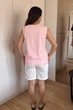 Футболка INEDIT 50052 Pudra ONE SIZE - зображення 7