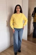 Светр INEDIT 10621 Yellow ONE SIZE - зображення 5