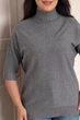 Светр INEDIT 10867 Grey ONE SIZE - зображення 4