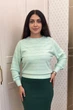 Светр INEDIT 10621 Light-Green ONE SIZE - изображение 1
