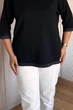 Светр INEDIT 10858 Black ONE SIZE - изображение 6