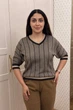 Светр INEDIT 10853-1 Brown ONE SIZE - изображение 1