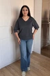 Светр INEDIT 10865 Dark-Grey ONE SIZE - изображение 5
