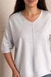 Светр INEDIT 10845 Light-Grey ONE SIZE - изображение 2