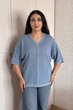 Светр INEDIT 10863 Blue ONE SIZE - изображение 1