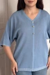 Светр INEDIT 10863 Blue ONE SIZE - изображение 4