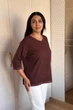 Светр INEDIT 10858 Brown ONE SIZE - изображение 2