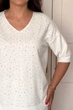 Светр INEDIT 10852 White ONE SIZE - изображение 4