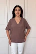 Светр INEDIT 10856 Brown ONE SIZE - зображення 1