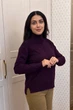 Светр INEDIT 10624 Dark-Violet ONE SIZE - изображение 2