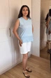 Футболка INEDIT 50052 Blue ONE SIZE - зображення 6
