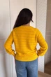 Светр INEDIT 10621 Mustard ONE SIZE - зображення 3