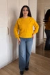 Светр INEDIT 10621 Mustard ONE SIZE - зображення 5