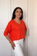 Светр INEDIT 10852 Orange ONE SIZE - изображение 2