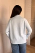 Светр INEDIT 10619-1 Light-Blue ONE SIZE - изображение 3