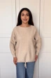 Светр INEDIT 10612 Beige ONE SIZE - зображення 4