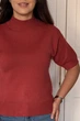 Светр INEDIT 10849 Wine ONE SIZE - изображение 2