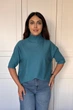 Светр INEDIT 10847 Green-Sea ONE SIZE - изображение 1