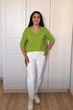 Светр INEDIT 10852 Pistachio ONE SIZE - изображение 6